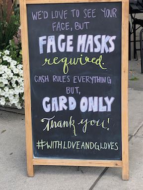 facemask sign