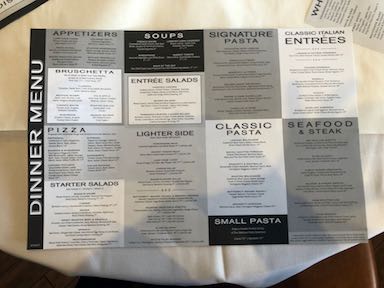 Dinner Menu