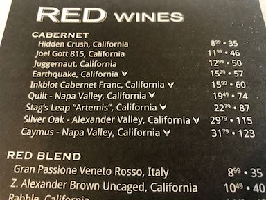 Red wines