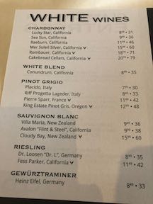 white wines