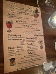 drink menu