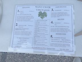 Tasting Sheet