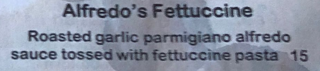 feee menu