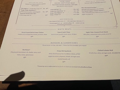 draft beer menu