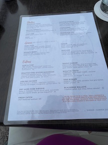 food menu