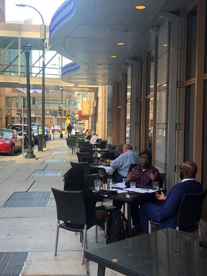 Outside seating