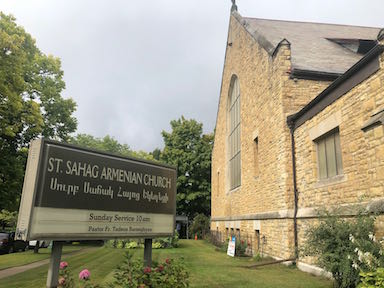 Front of St Sahag Armenian Church